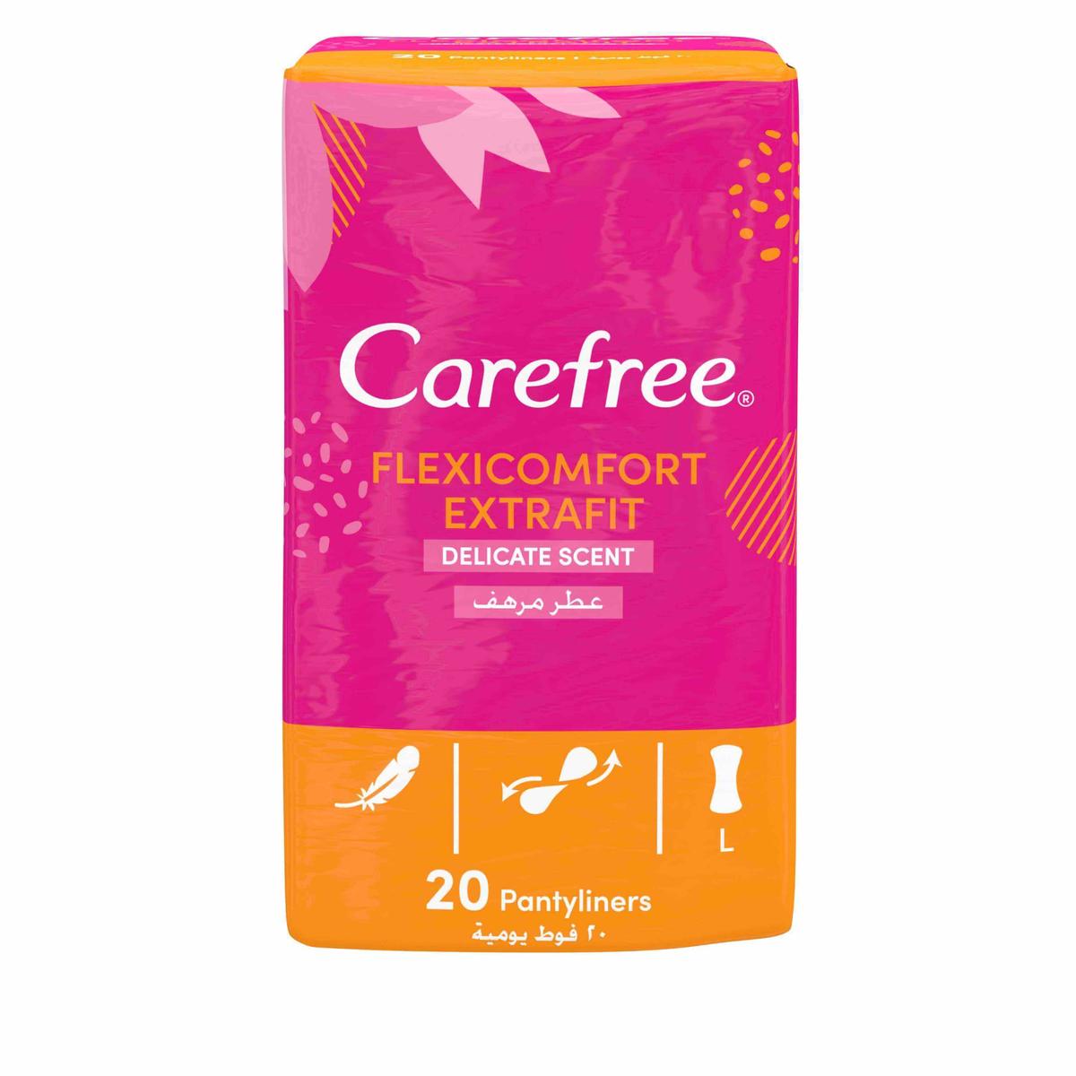 CAREFREE® FlexiComfort Extra Fit Panty Liner